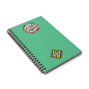 A Salsa Naplóm Spiral Journal — Dancer Sticker Green Notebook
