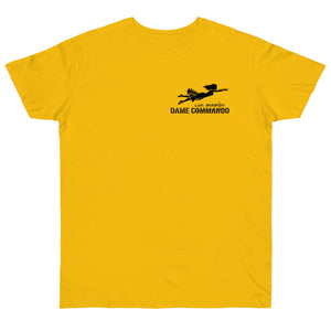 Salsa Dame con Mambo T-Shirt — Funny 'Misshear to Dame Commando' Salsa Pun Tee