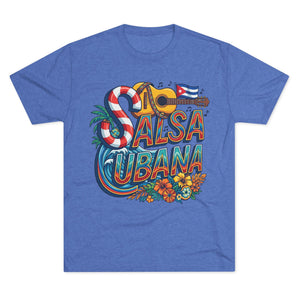 Salsa Cubana Social Dance Tri-Blend Crew Tee
