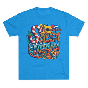 Salsa Cubana Social Dance Tri-Blend Crew Tee
