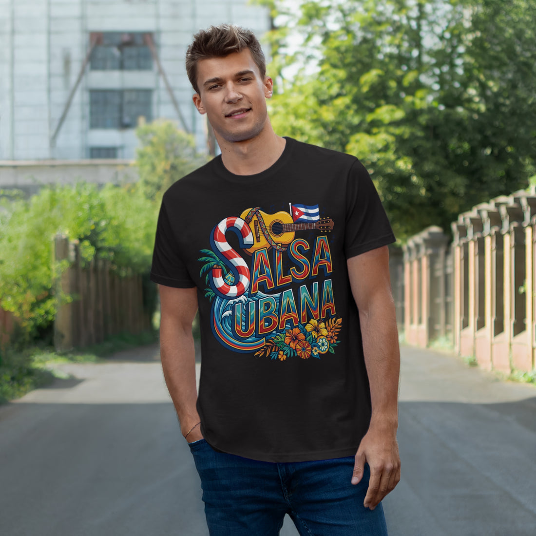 Salsa Cubana Táncos Póló — Extra-Könnyű Salsa Póló