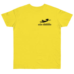 Salsa Dame con Mambo T-Shirt — Funny 'Misshear to Dame Commando' Salsa Pun Tee
