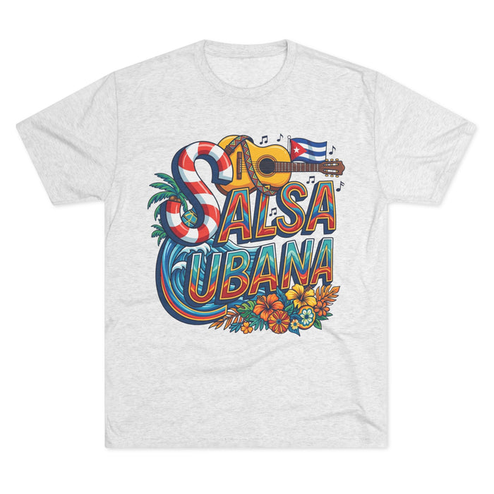 Salsa Cubana Social Dance Tri-Blend Crew Tee